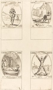 St. Liverius, St. Saturninus, St. Tioscion, St. Andreas von Jacques Callot