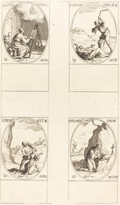 St. Lukas; St. Lucian; St. Irene; St. Hilarion von Jacques Callot