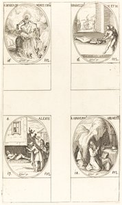 St. Maria von Mont Carmel; St. Raineldis; St. Alexis; St. Arnold von Metz von Jacques Callot