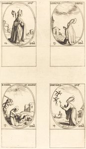 St. Maximilian; St. Carpus; St. Daniel und Angelus; St. Fortunatus von Jacques Callot