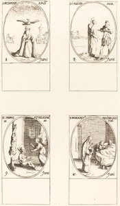 St. Medard; St. Calliopa; St. Primus und Felician; St. Margareta von Schottland von Jacques Callot