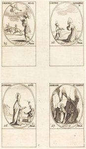 St. Merkur; St. Peter von Alexandria; St. Konrad; Sts. Barlaam und Josaphat von Jacques Callot