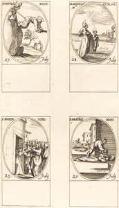 St. Pantaleon; Sts. Nazarius und Celsus; St. Martha; St. Beatrice von Jacques Callot