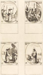 St. Patricia, Sts. Secundus und Alexander, St. Cesarius, St. Augustin von Jacques Callot
