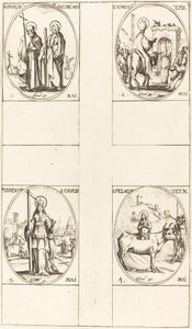 St. Philippus und Jakobus der Jüngere, Apostel; St. Anthanasius; Die Auffindung des Kreuzes von Jacques Callot
