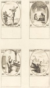 St. Simeon; St. Gabinius; St. Eucharius; St. Silvanus von Jacques Callot