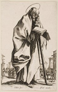 St. Simon, aus der Serie „Die Großen Apostel“ von Jacques Callot