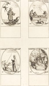 St. Theodorus; St. Agnes von Monte Pulciano; St. Anselme, Erzbischof von Canterbury; St von Jacques Callot