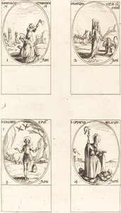 Hl. Pamphilius und Porphyrius; Hl. Blandina und Gefährten; Hl. Erasmus; Hl. Optatus von Jacques Callot