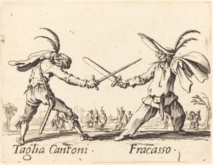 Taglia Cantoni und Fracasso von Jacques Callot
