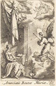 Die Verkündigung, um oder nach 1630 von Jacques Callot