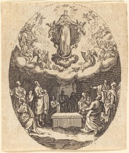 Mariä Himmelfahrt mit Cherubinen von Jacques Callot