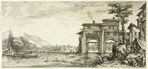 Die Badenden, aus Verschiedenen Szenen in Florenz entworfen von Jacques Callot