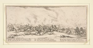 Die Schlacht, aus Die Elenden und Katastrophen des Krieges von Jacques Callot