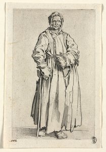 Die Bettler: Einäugige Frau