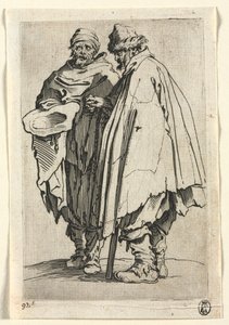 Die Bettler: Der Blinde und sein Begleiter, um 1623 von Jacques Callot