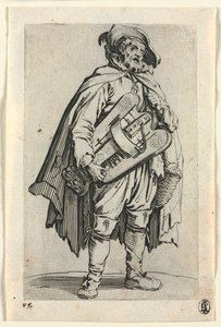 Die Bettler: Der Drehorgelspieler, um 1623