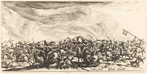 Der Kavalleriekampf mit Schwertern von Jacques Callot