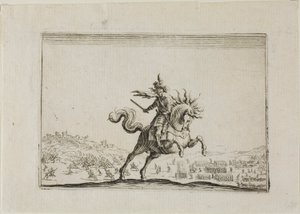 Der Kommandant zu Pferd, aus Die Caprices von Jacques Callot