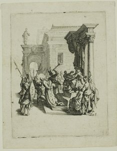 Die Verurteilung zum Tode, aus Die Kleine Passion von Jacques Callot