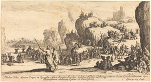 Der Durchzug durchs Rote Meer von Jacques Callot