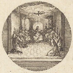 Der Abstieg der Heiligen Taube, um 1631 von Jacques Callot