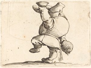 Der Trinker, Rückansicht von Jacques Callot