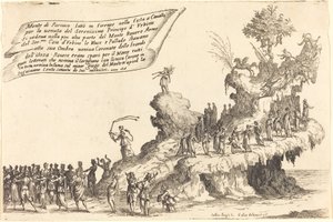 Der Zug des Berges Parnassus von Jacques Callot