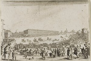 Das Pferderennen im Pitti-Palast in Florenz, aus Die Launen