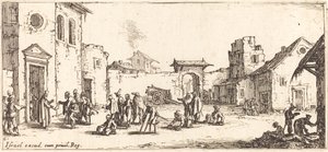Das Krankenhaus aus Die kleinen Elendigkeiten des Krieges von Jacques Callot
