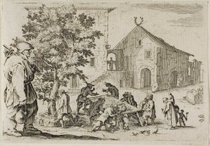 Das Gasthaus, aus Die Launen von Jacques Callot