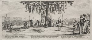 Die großen Elendnisse des Krieges: Das Hängen, 1633