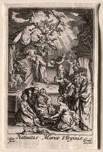 Das Leben der Jungfrau Maria: Die Geburt der Jungfrau Maria von Jacques Callot