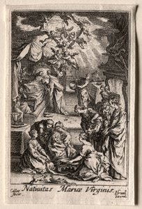 Das Leben der Jungfrau: Die Geburt der Jungfrau von Jacques Callot