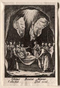 Das Leben der Jungfrau Maria: Die Grablegung der Jungfrau Maria von Jacques Callot