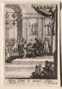 Das Leben der Jungfrau Maria: Die Darstellung Christi im Tempel von Jacques Callot