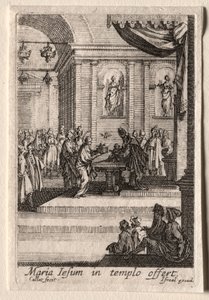 Das Leben der Jungfrau: Die Darstellung Christi im Tempel von Jacques Callot