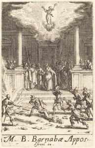 Das Martyrium des Heiligen Barnabas, ca. 1634-1635 von Jacques Callot