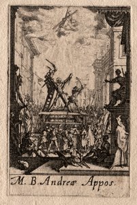 Das Martyrium der Apostel: St. Andreas von Jacques Callot