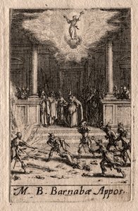 Das Martyrium der Apostel: St. Barnabas von Jacques Callot