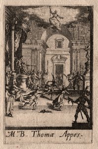 Das Martyrium der Apostel: St. Thomas von Jacques Callot