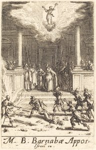 Die Martyrien des Heiligen Barnabas von Jacques Callot