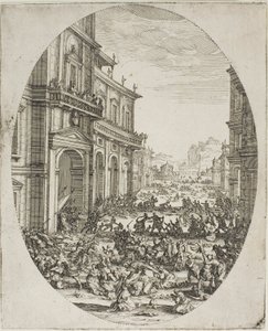 Das Massaker der Unschuldigen (Zweite Tafel) von Jacques Callot
