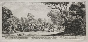 Die Leiden des Krieges: Verhaftung von Übeltätern, 1633