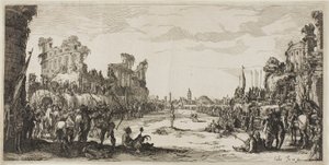 Das Pfeilgericht (Heiliger Sebastian) von Jacques Callot