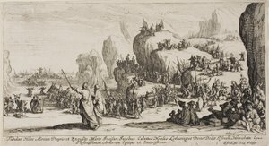 Der Durchzug durch das Rote Meer von Jacques Callot