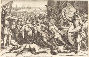 Die Wiedereinschiffung der Truppen, ca. 1614