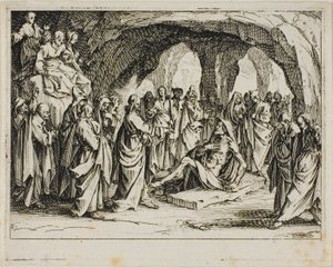 Die Auferstehung des Lazarus, aus dem Neuen Testament von Jacques Callot