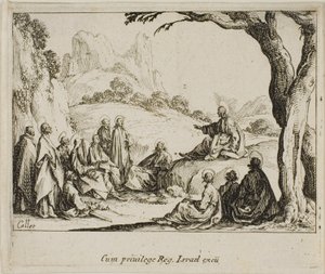 Die Bergpredigt, aus Das Neue Testament von Jacques Callot
