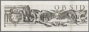 Die Belagerung von La Rochelle: Platte 1 von Jacques Callot